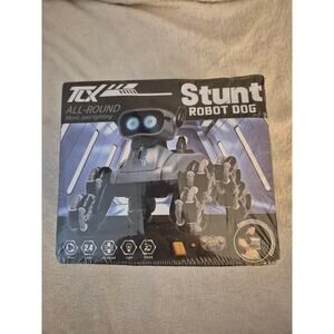 TCX All-Round Stunt Robot Dog - 2.4GHz Remote Control Interactive Toy (Silver)